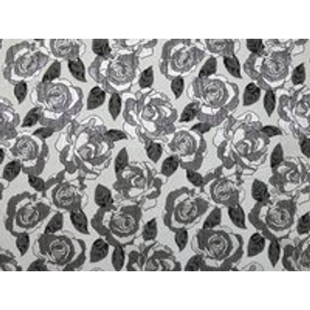 Deadstock Metallic Woven Brocade Fabric Silver