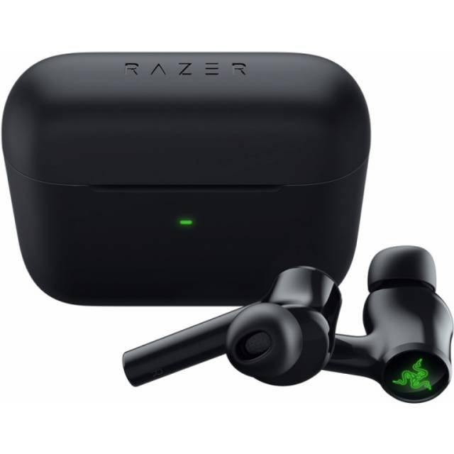 Razer Hammerhead Pro HyperSpeed - True wireless-hörlurar med mikrofon - inuti örat - Bluetooth/radiofrekvens 2,4 GHz - aktiv brusradering