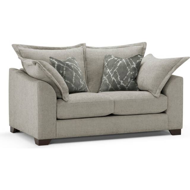 Mink Fabric Sofas - 2 Seater Sofa - Dewsbury Range - Oak Furnitureland