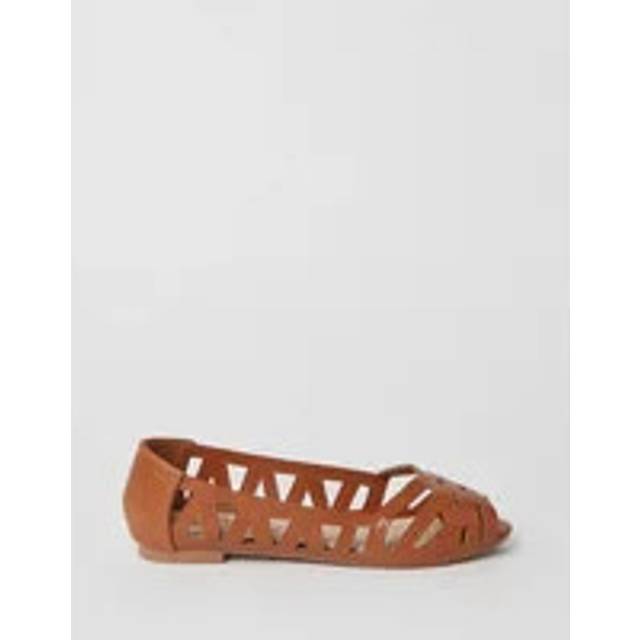 Dorothy Perkins Womens/Ladies Prim Peep Toe Wide Pumps 5 UK tan