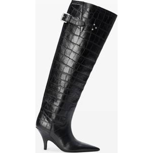 Alexander Wang Black Diablo Open Back Boots - BLACK - IT 36