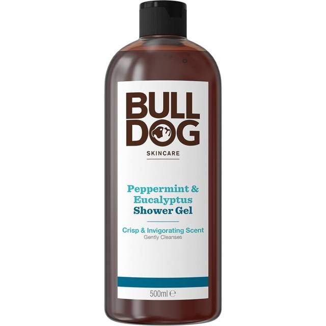 BULLDOG SKINCARE - Peppermint and Eucalyptus Shower Gel  Crisp and Invigorating Scent  500 ml