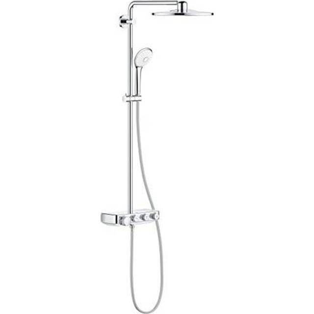GROHE Euphoria SmartControl System 310 | Duschsystem – med termostatbatteri, anpassning till befintliga hålhål, 3 strålar | krom | 26507000