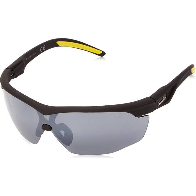 Ironman Men's Tenacity Sunglasses Wrap, Matte Black Rubberized, 52 mm