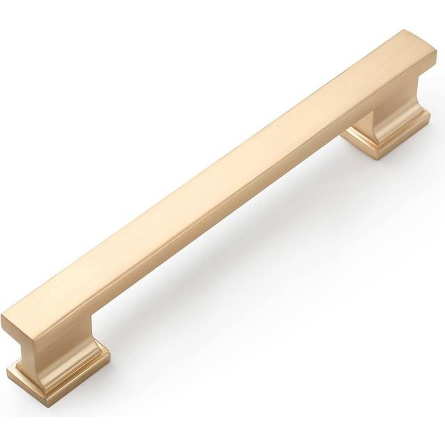 Amerdeco 10 Pack Brushed Brass Cabinet Pulls 5 Inch128mm Hole Center Gold Drawer Pulls Cabinet Hardware Kitchen Cabinet Handle