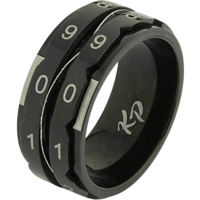 KnitPro - KnitPro Radräknare (storlek 12-21,4mm) Ring Svart - 1 enhet