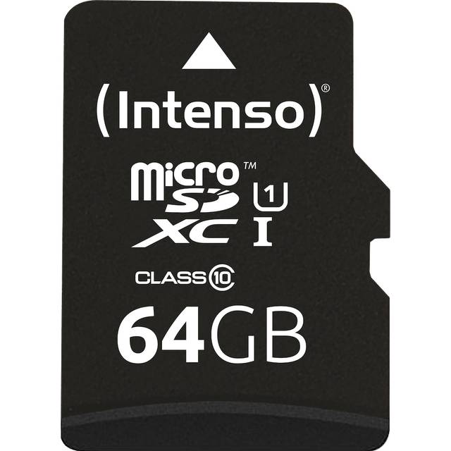 Intenso® 64GB Micro SD UHS-I Minneskort inkl. Adapter