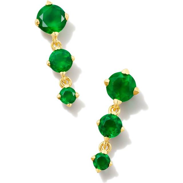Kendra Scott Blakely 18K Over Silver 0.34 Ct. Tw. Lab-Grown Onyx Drop Earrings