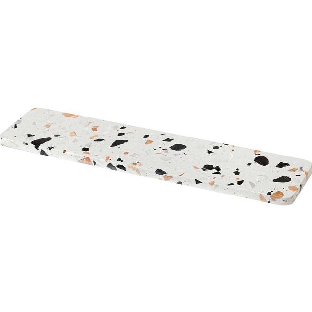SERVE-IT serving plate 40 cm, White terrazzo