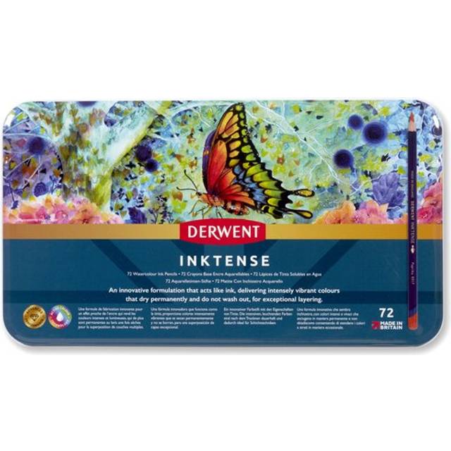 Derwent Inktense Watercolour Ink Pencils - Set of 100 Assorted Colours
