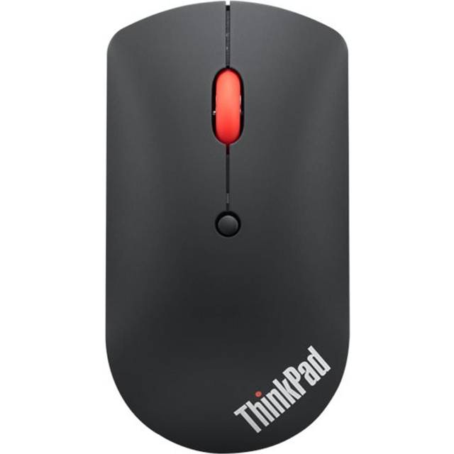 Lenovo ThinkPad Bluetooth Silent Datormus, Svart, Röd, 107 x 58 x 29 mm