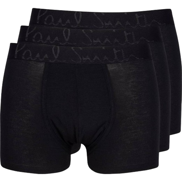 Paul Smith Three-Pack Black Logo-Woven Boxer Briefs - 79 Black - L