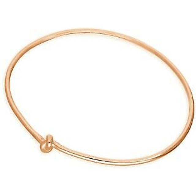 Rose Gold Plated Sterling Silver Knot 58mm Child Bangle