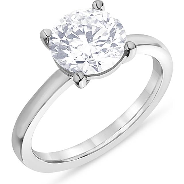 Bloomingdale's Fine Collection Certified Lab Grown Diamond Engagement Ring in 18K White Gold, 4.0 ct. t. w.