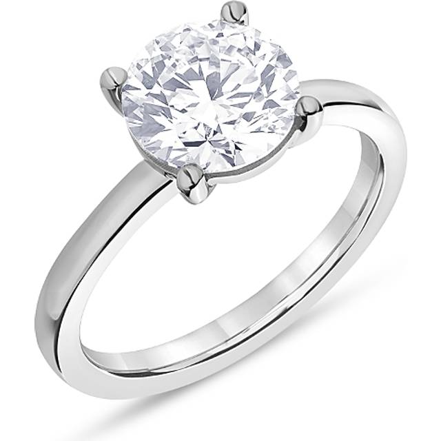 Bloomingdale's Fine Collection Certified Lab Grown Diamond Engagement Ring in 18K White Gold, 3.0 ct. t. w.