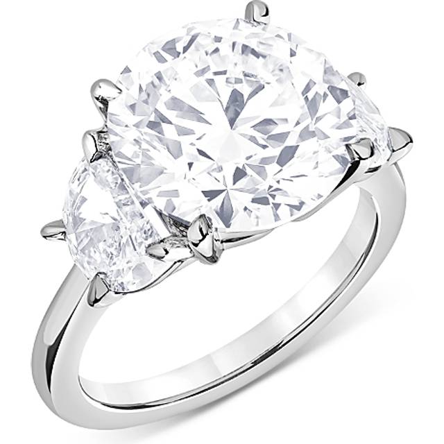 Bloomingdale's Fine Collection Certified Lab Grown Diamond Round & Fancy Cut Engagement Ring in 18K White Gold, 7.80 ct. t. w.