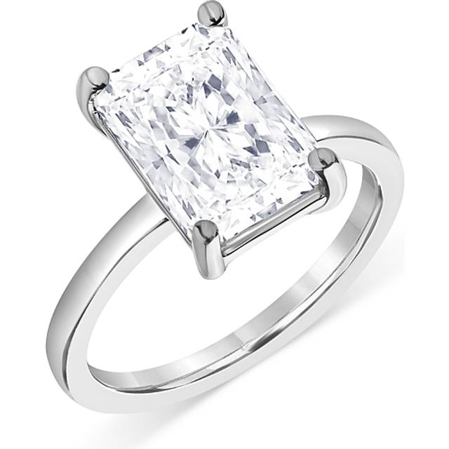 Bloomingdale's Fine Collection Certified Lab Grown Radiant-Cut Diamond Engagement Ring in 18K White Gold, 3.0 ct. t. w.