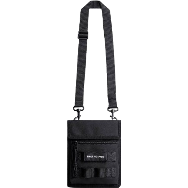 Balenciaga Army Small Pouch With Strap - Black - Men's - Polyamide, Polyester
