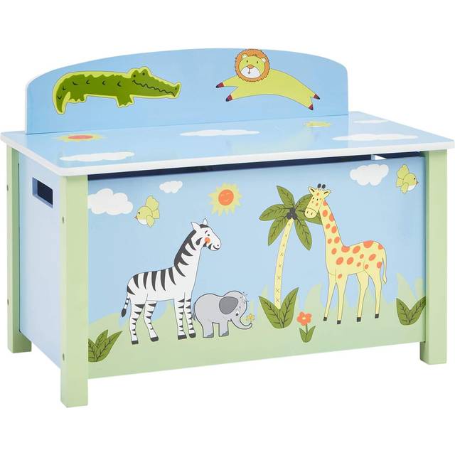 Liberty House Kids Safari Toy Box - Blue