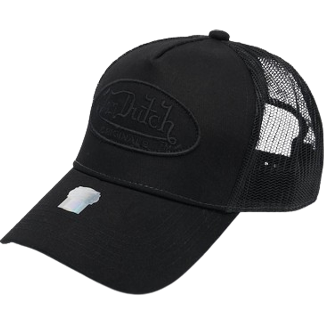 Boston Oval Patch Trucker Cap by Von Dutch - black - One Size
