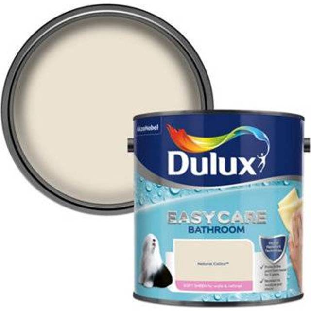 Dulux Easycare Bathroom Plus Soft Sheen Paint, Natural Calico, 2.5 Litre