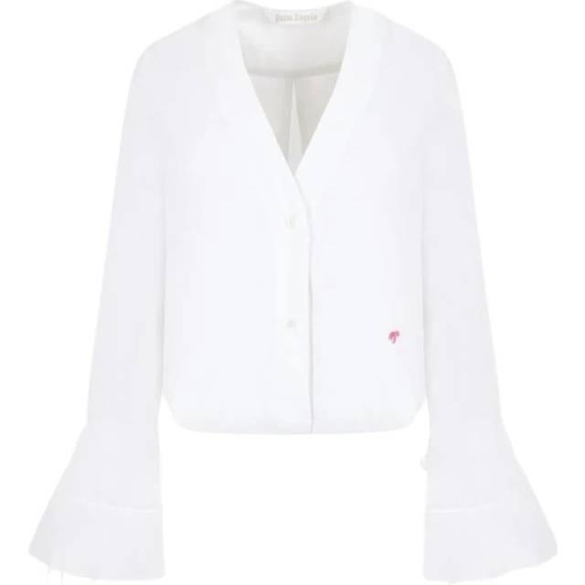 Palm Angels, Blouses, female, White, S, Stylish Blouse
