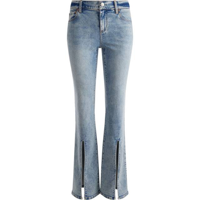 alice + olivia Winslow Slim Fit Slit Jean