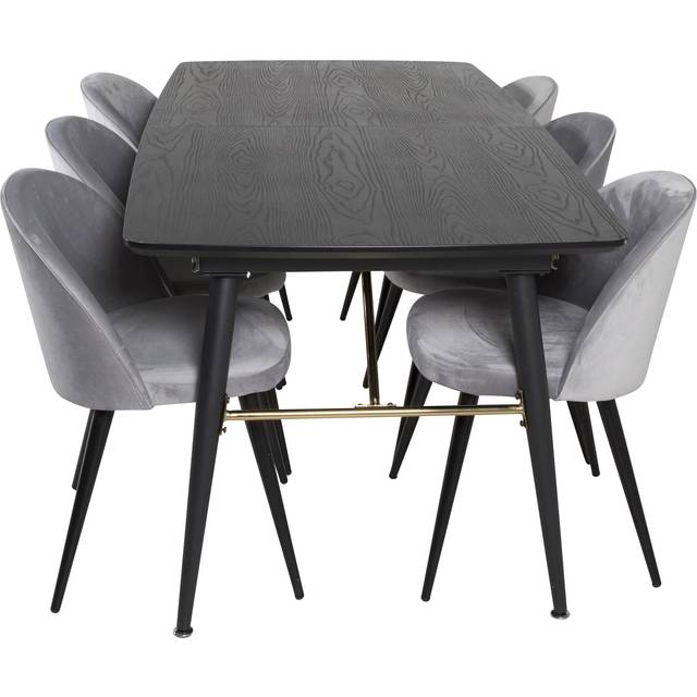 Matgrupp Gold med stolarna Velvet