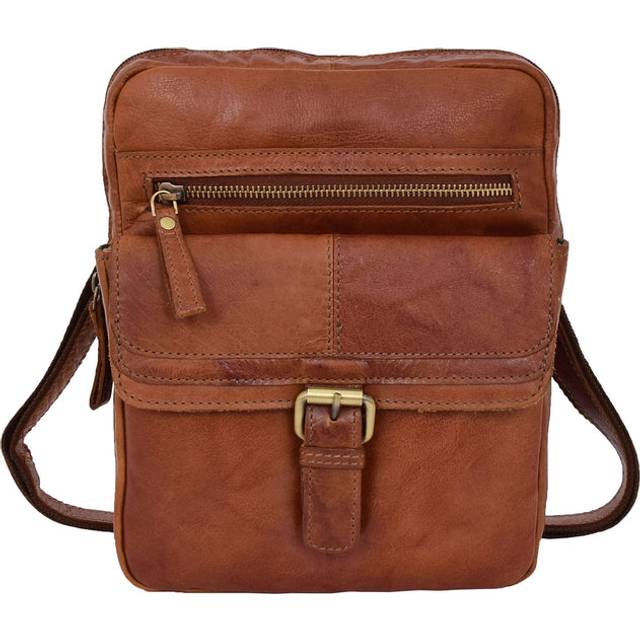 Genuine Leather Cross Body Bag Rugged Vintage Flight Bag Joel Tan