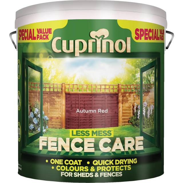 Cuprinol Less Mess Fence Care Autumn Red 6 litre CUPLMFCAR6L