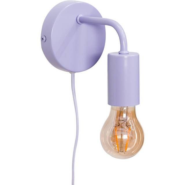 Jordy Plug in Colour Pop Lilac Easy Fit Wall Light - Bulb Included