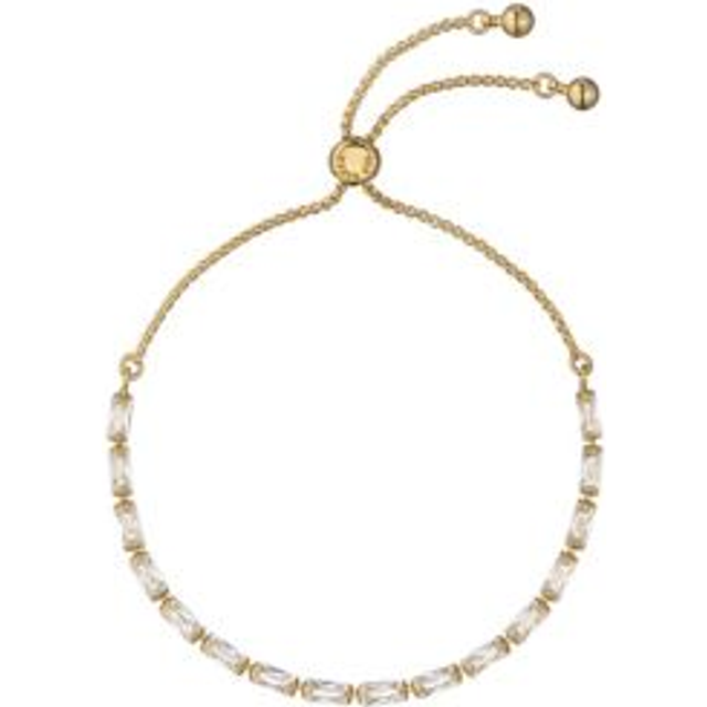 Ted Baker Gold Plating Crytal Baguette Adjustable Bracelet