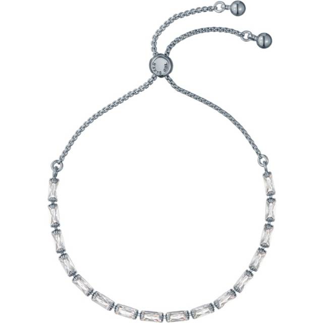 Ted Baker Silver Plated Crytal Baguette Adjustable Bracelet