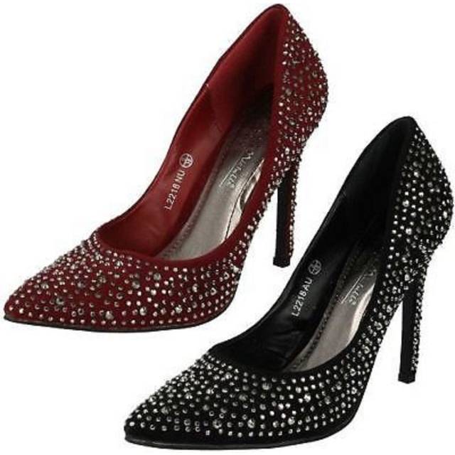 Sale ladies anne michelle court shoe studied detail l2218