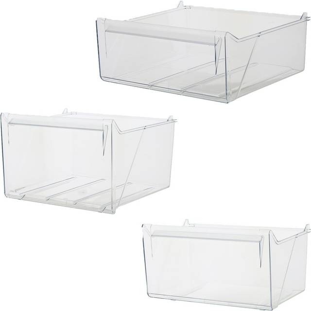 Electrolux En3488mow Fridge Freezer Drawers Frozen Food Containers Set Of 3