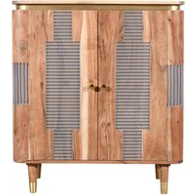 IH Design Cotati Acacia Wood 2 Doors Sideboard, Multi