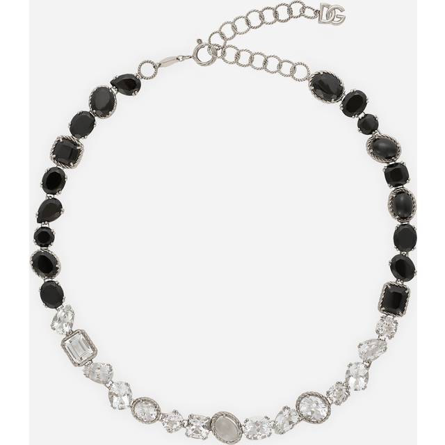 Dolce & Gabbana Anna Necklace In White Gold 18kt With Spinels And Topazes - Woman Necklaces White Acetate Onesize
