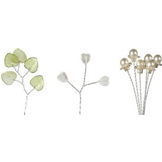 Culpitt Leaves Hearts & Beads On Wire Cake Decoration Topper