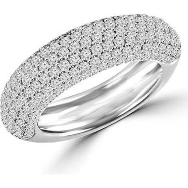 Round Cut CZ Cocktail Ring in 0.925 Sterling Silver, 2.87 Carat