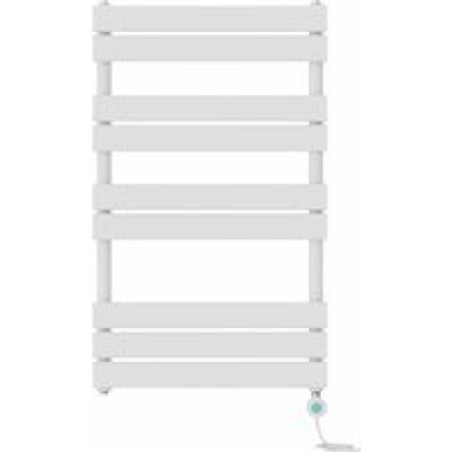 NRG - Pre-filled Electric Heated Towel Rail Radiator Flat Panel Thermostatic 1000x600mm White