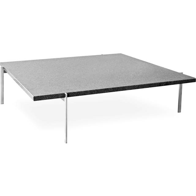 Fritz Hansen - PK61, Granit - Soffbord - Poul Kjærholm - Grå - Metall/Sten