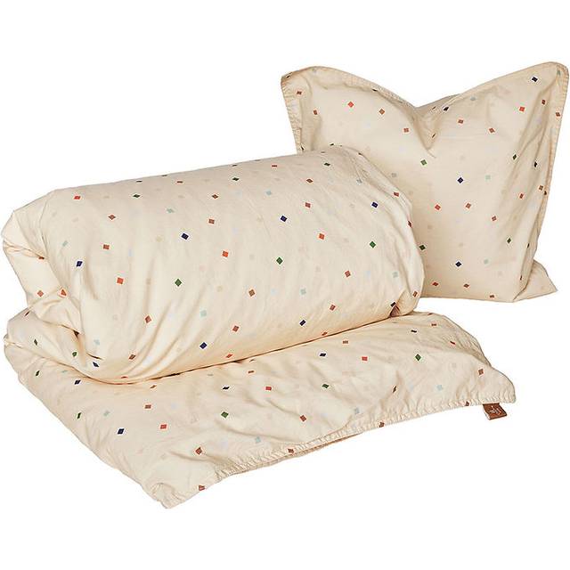 Oyoy - Konfetti Baby Bäddset 70x100 + 40x45 Cm - Beige