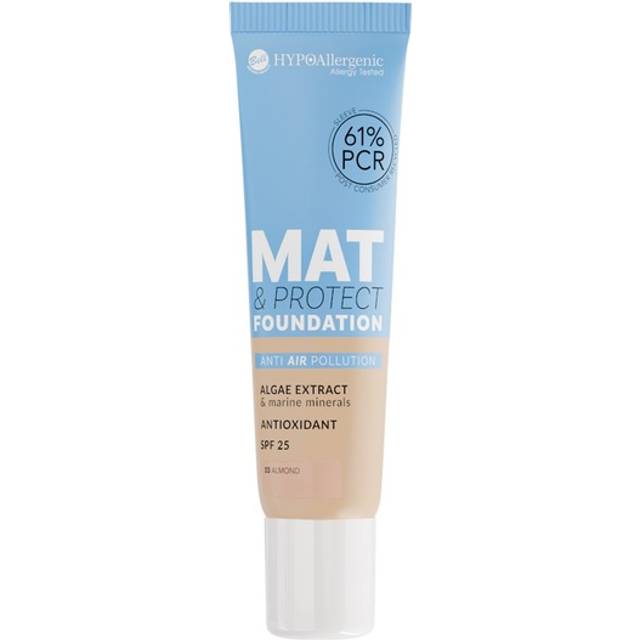 Bell HYPOAllergenic L’Oréal Paris Ansigtsmakeup Foundation Mat & Protect 03 Almond 30 g