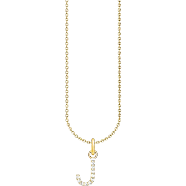 Thomas Sabo KE2258-414-14-L45V Vergoldete Kette Buchstabe S Damen