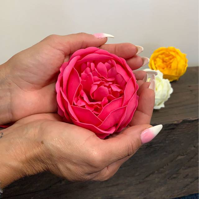 Craft Soap Flower - Ext Large Peony - Pink - Pack Of 10