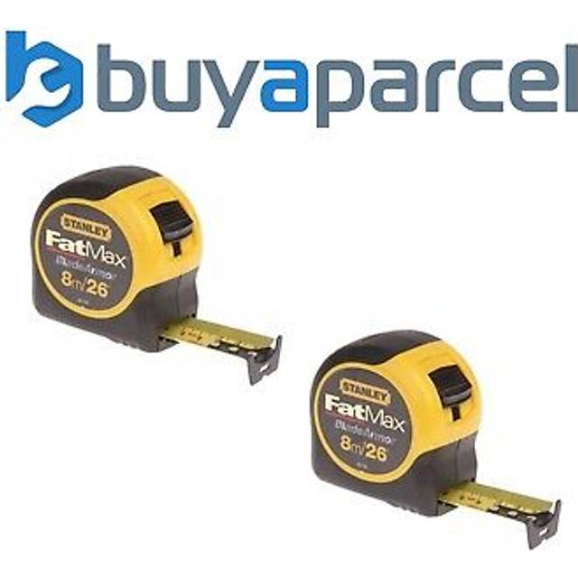 Stanley - STA033726 FatMax Tape Measure 8m / 26ft 32mm - Twin Pack x2 0-33-726