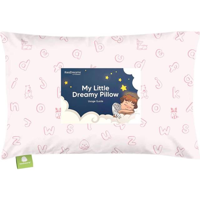 Toddler Pillow with Pillowcase - 13x18 My Little Dreamy Kids Travel Bed Pillows for Sleeping  Organic Cotton Small Pillowcase  Soft & Breathable  Mach