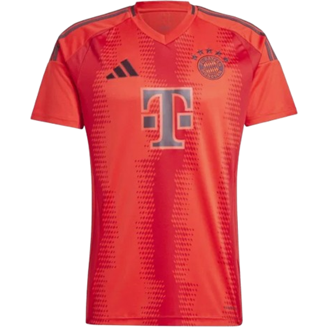 '24-'25 Bayern Munich Home Shirt Men's Red L Polyester Made By: Adidas
