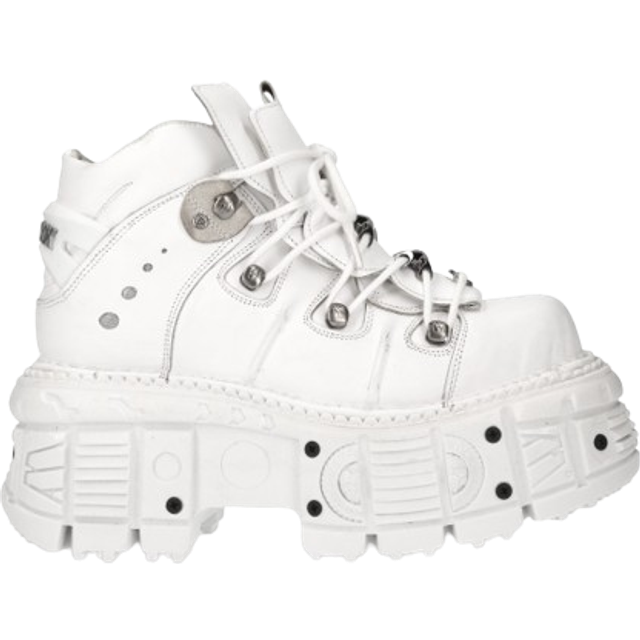 (7 M - 8 W) New Rock M-tank106-c1 Unisex Platform Shoes in White