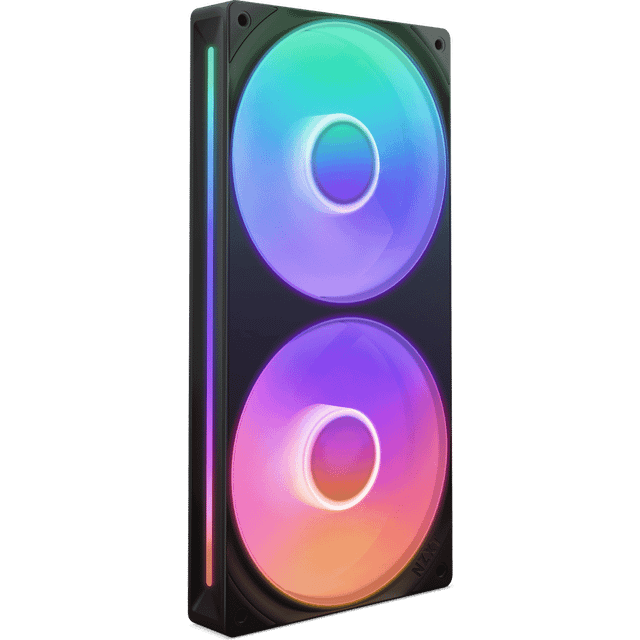 NZXT F240 RGB Unibody Black 8 Pin PWM Pc Fan - 2 Fan Pack